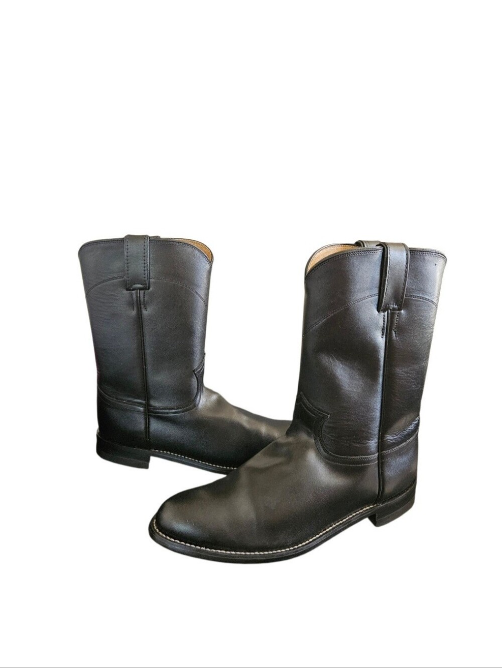 Justin Cora 10" Tall Women'sCowhide Leather Roper Boots L3703 Size 10B